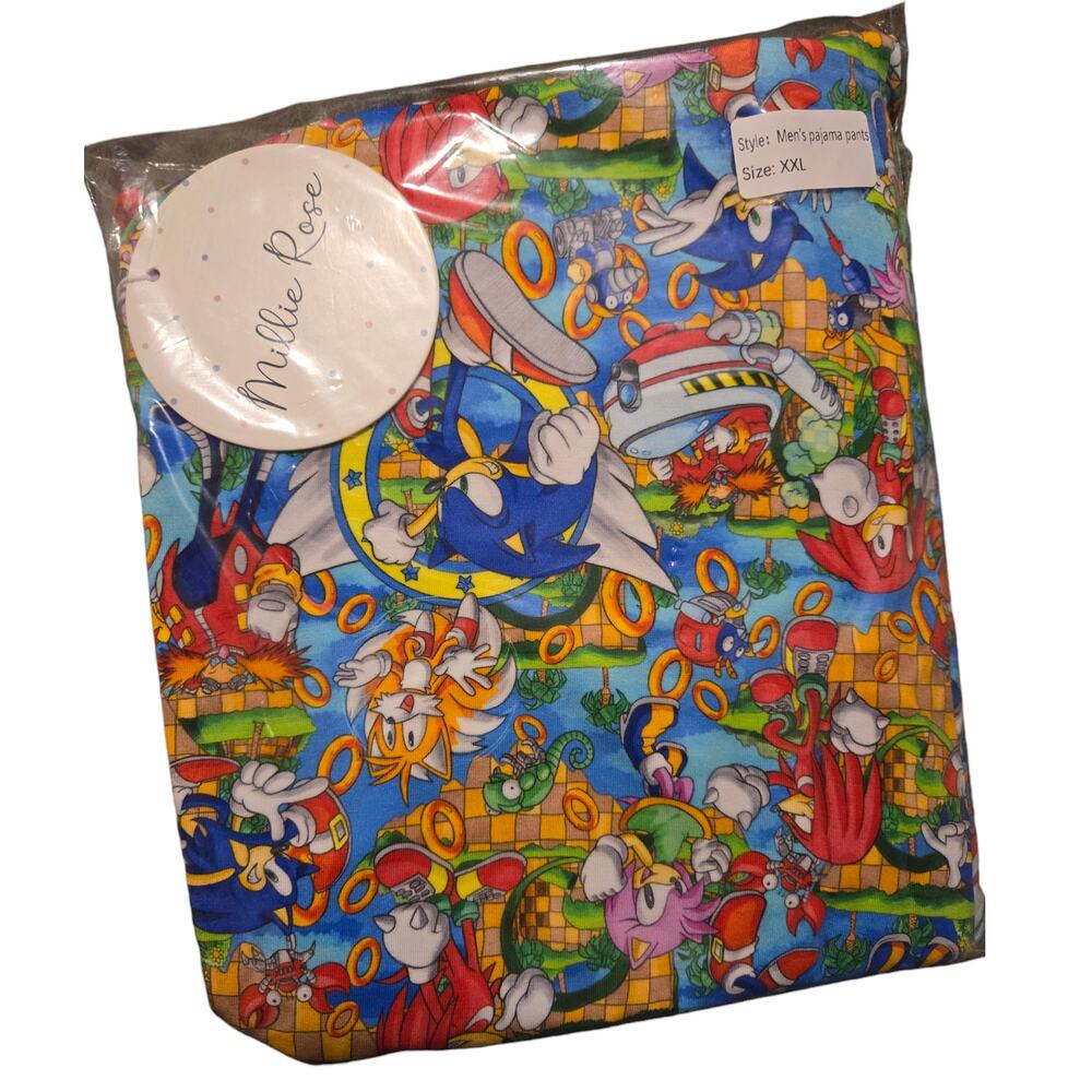 NIB w/ Tags MillieRose Rings Men's 2XL Lounge Pajama Pants Sonic